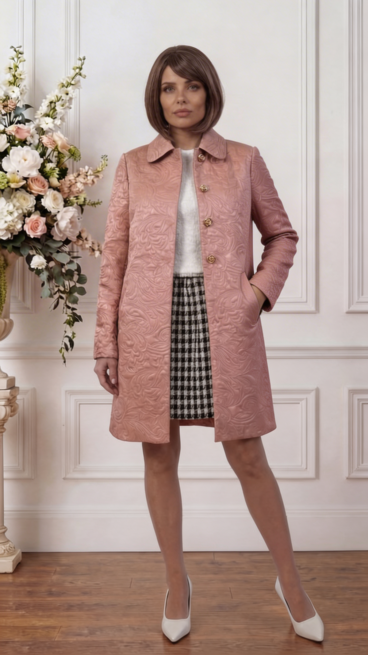Spring Coat "Dusty Rose"