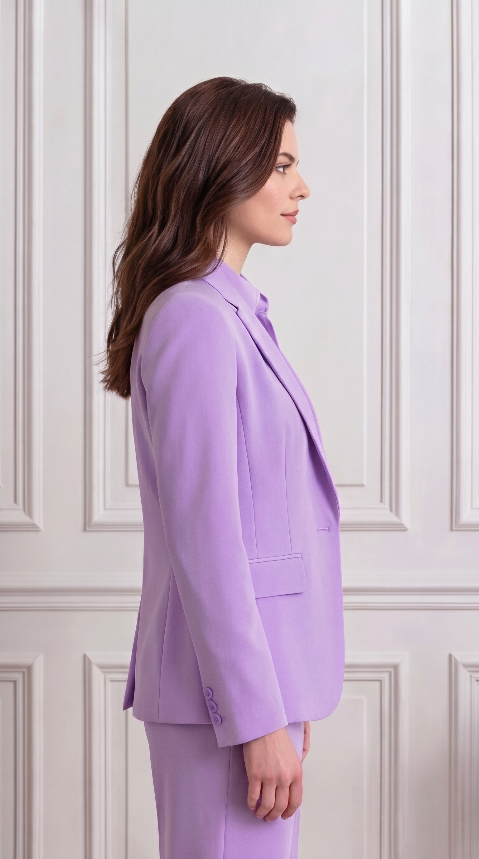 Purple Tailored Fitted Suit