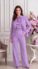 Purple Tailored Fitted Suit