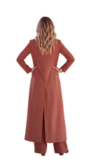 Mocha Brown Long Blazer