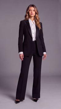 Tailored Slim Fit Classic Black Blazer