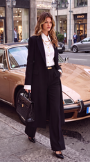 Mocha Brown Long Blazer